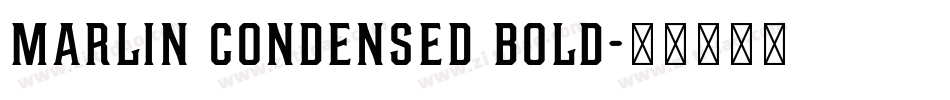 Marlin Condensed Bold字体转换